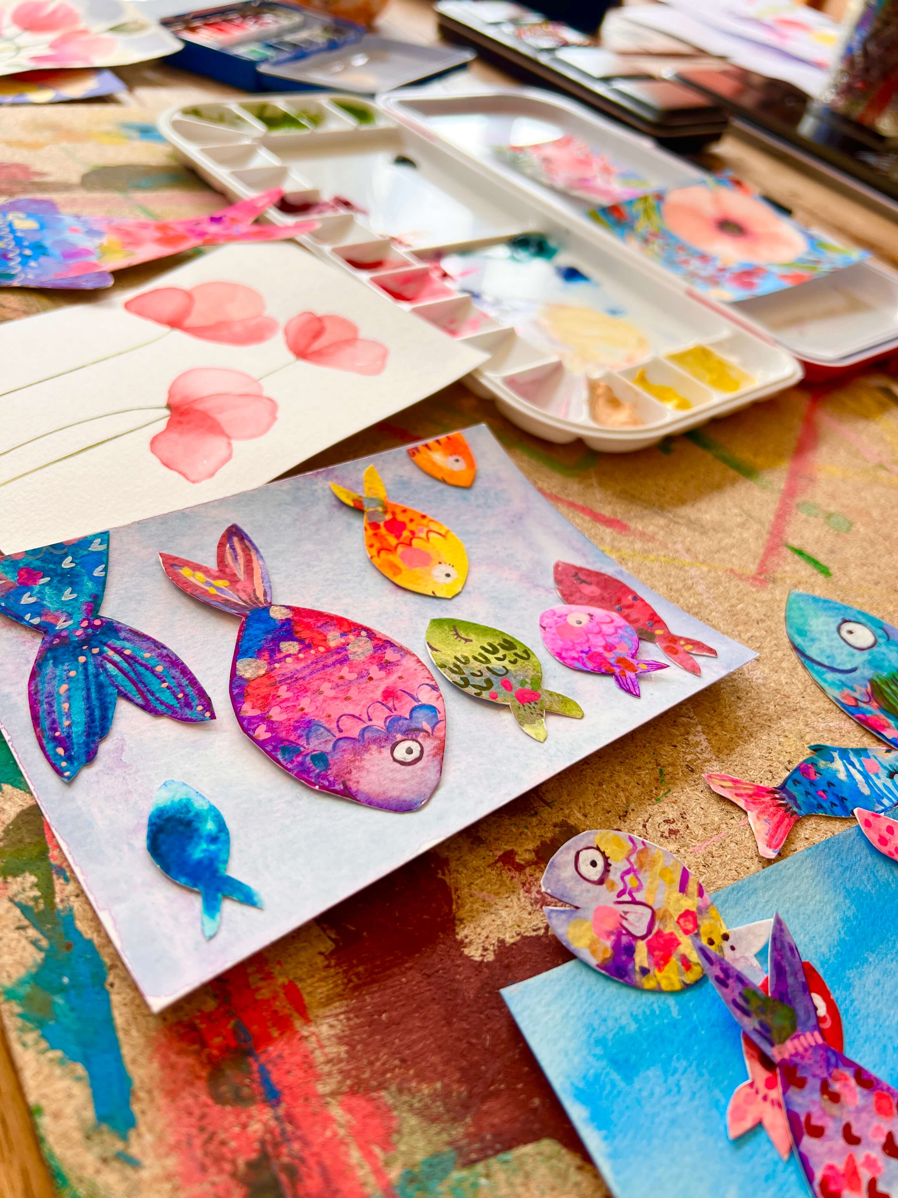Blumen, Fische und Meer Bild 2